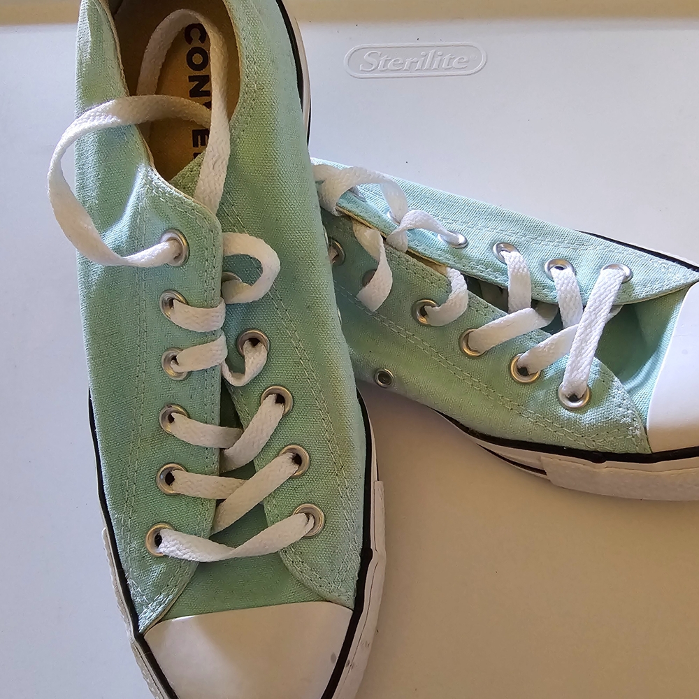 Mint Green Converse All Star Sneakers
